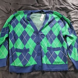 NWT women med CArdigan blue/green NY&C